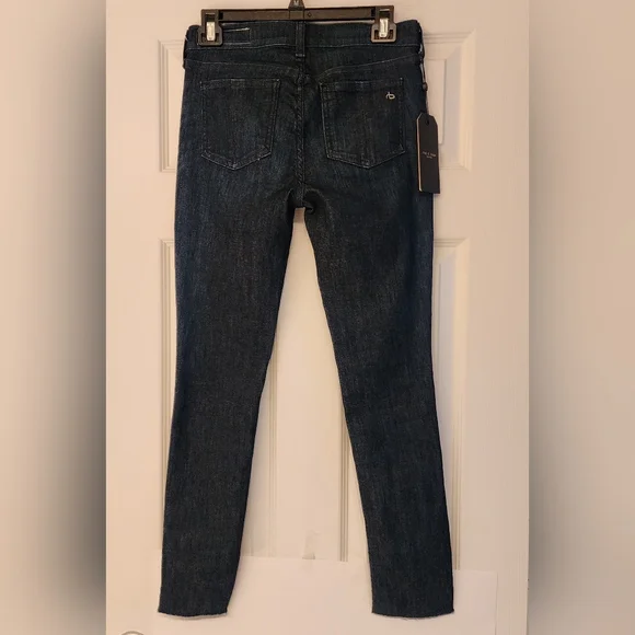 Rag & Bone Ankle Skinny Jeans In Tonal River Size 27 - Picture 6 of 15